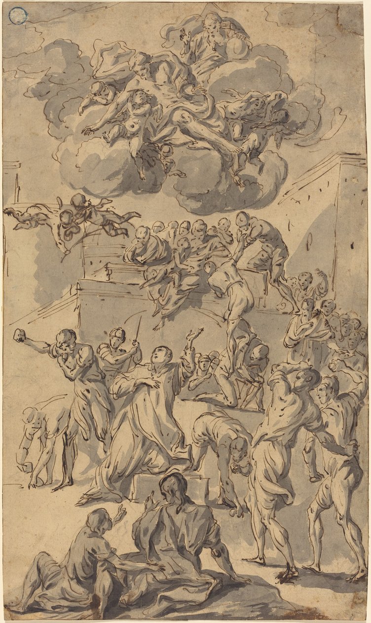 Szent István megkövezése alkotó: Joseph Ignace François Parrocel