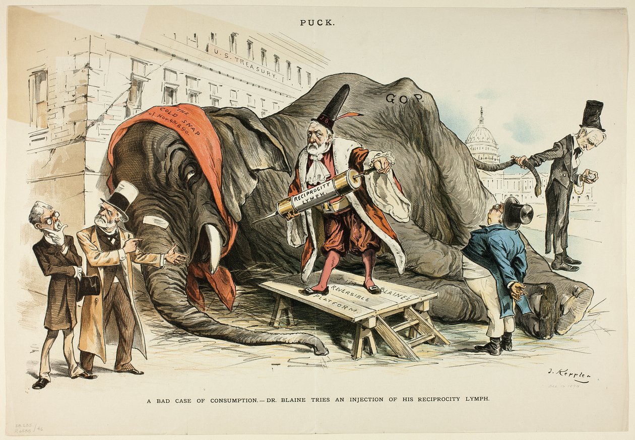 A Bad Case of Consumption, a Pucktól alkotó: Joseph Keppler