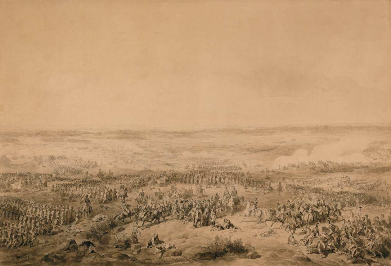 Az ocanai csata, 1844 körül alkotó: Joseph Louis Hippolyte Bellange