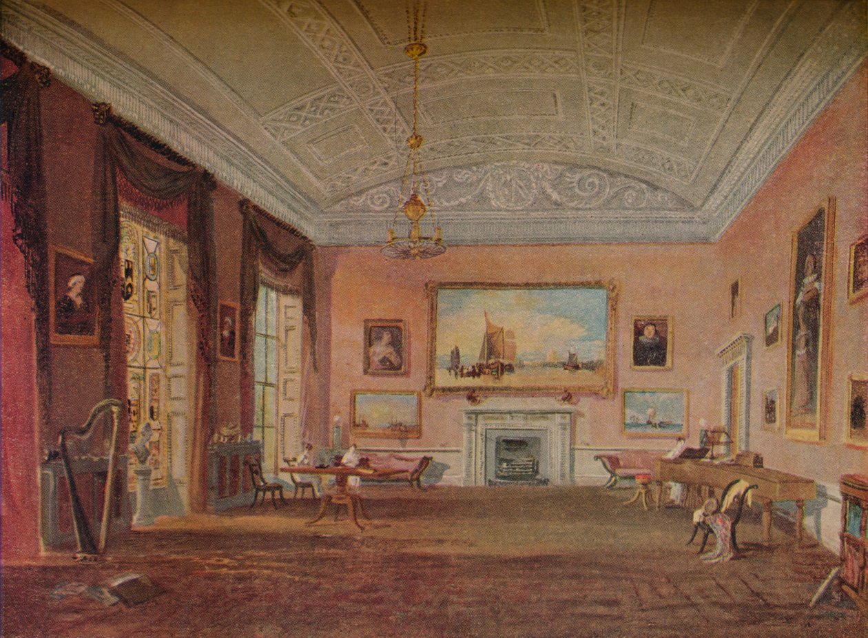 Szalon, Farnley, 1818 alkotó: Joseph Mallord William Turner