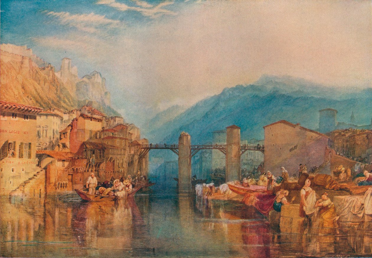 Grenoble híd, 1824 alkotó: Joseph Mallord William Turner