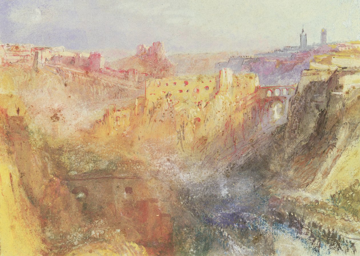 Luxemburg (wc papíron) alkotó: Joseph Mallord William Turner