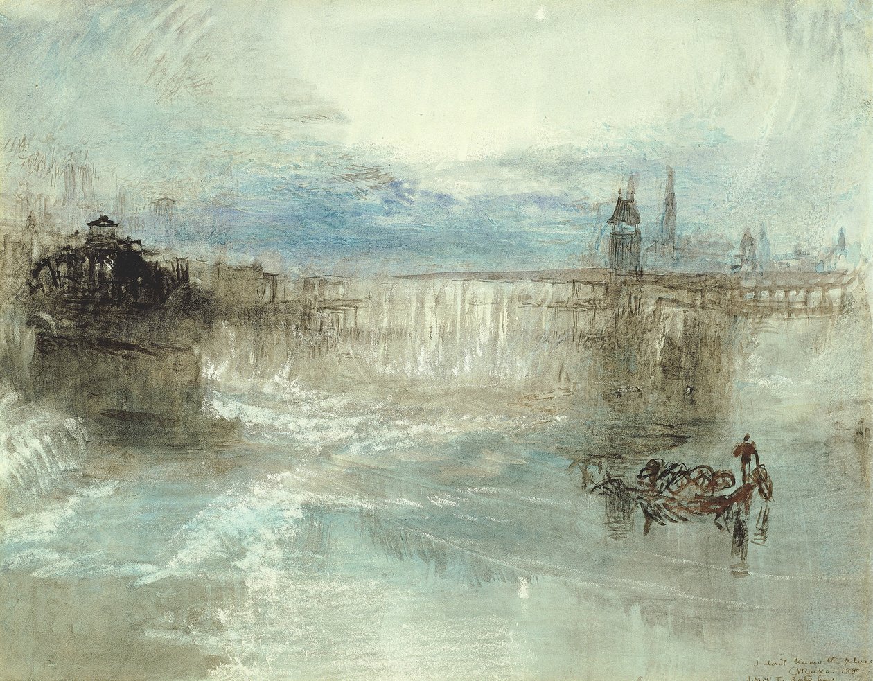Luzern kilátása alkotó: Joseph Mallord William Turner