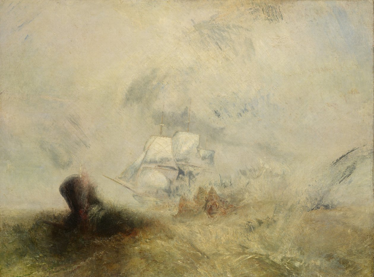 Bálnavadászok, kb. 1845. alkotó: Joseph Mallord William Turner
