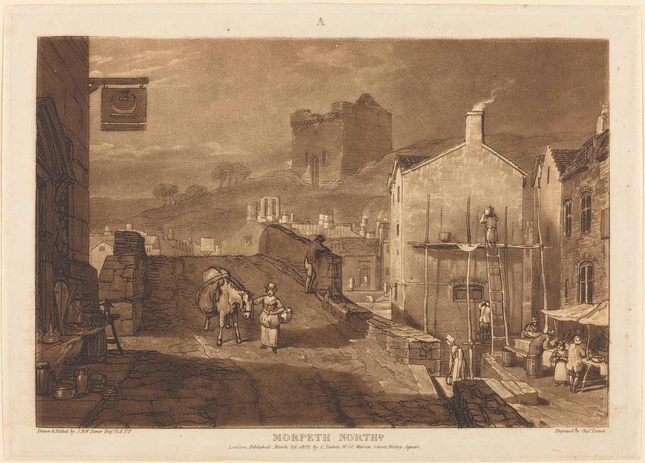 Morpeth alkotó: Joseph Mallord William Turner and Charles Turner