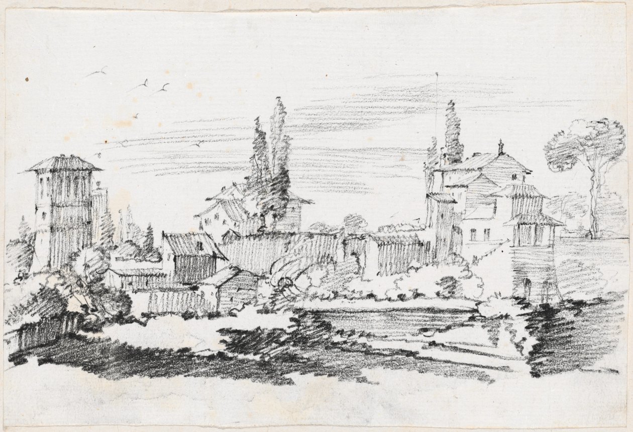 Házak Olaszországban alkotó: Joseph Marie Vien
