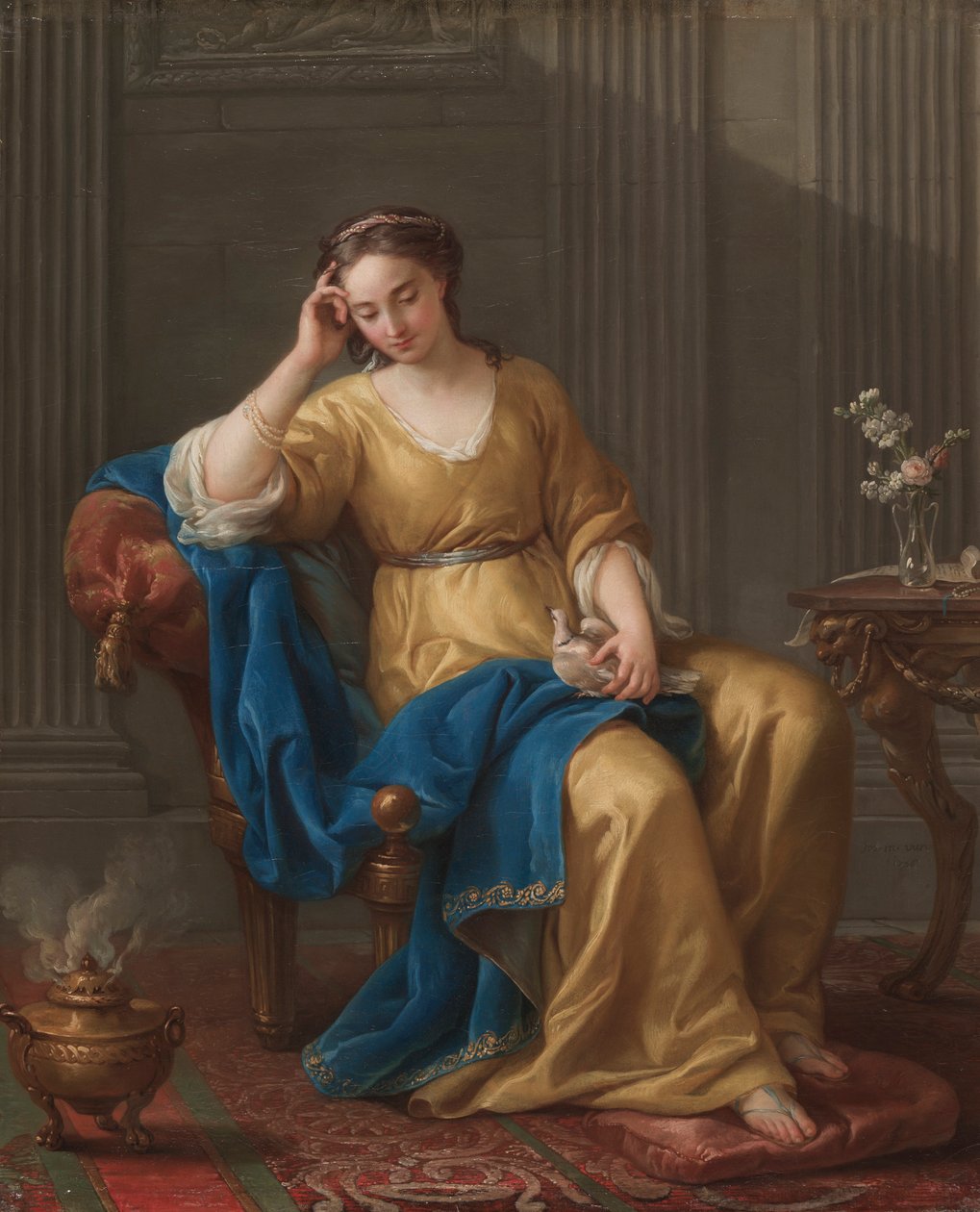 Édes melankólia, 1756. alkotó: Joseph Marie Vien