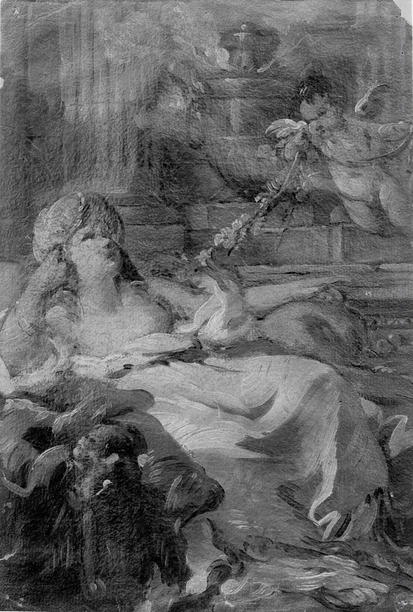 Fekvő nő, 18. század. alkotó: Joseph Marie Vien the Elder