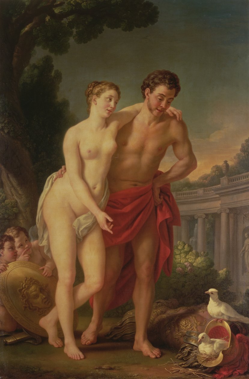Mars és Vénusz, 1767-8 alkotó: Joseph Marie, the Elder Vien
