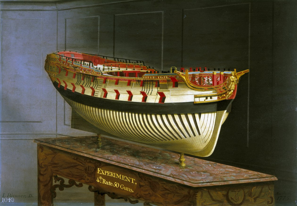 HMS-kísérlet, 1775 alkotó: Joseph Marshall