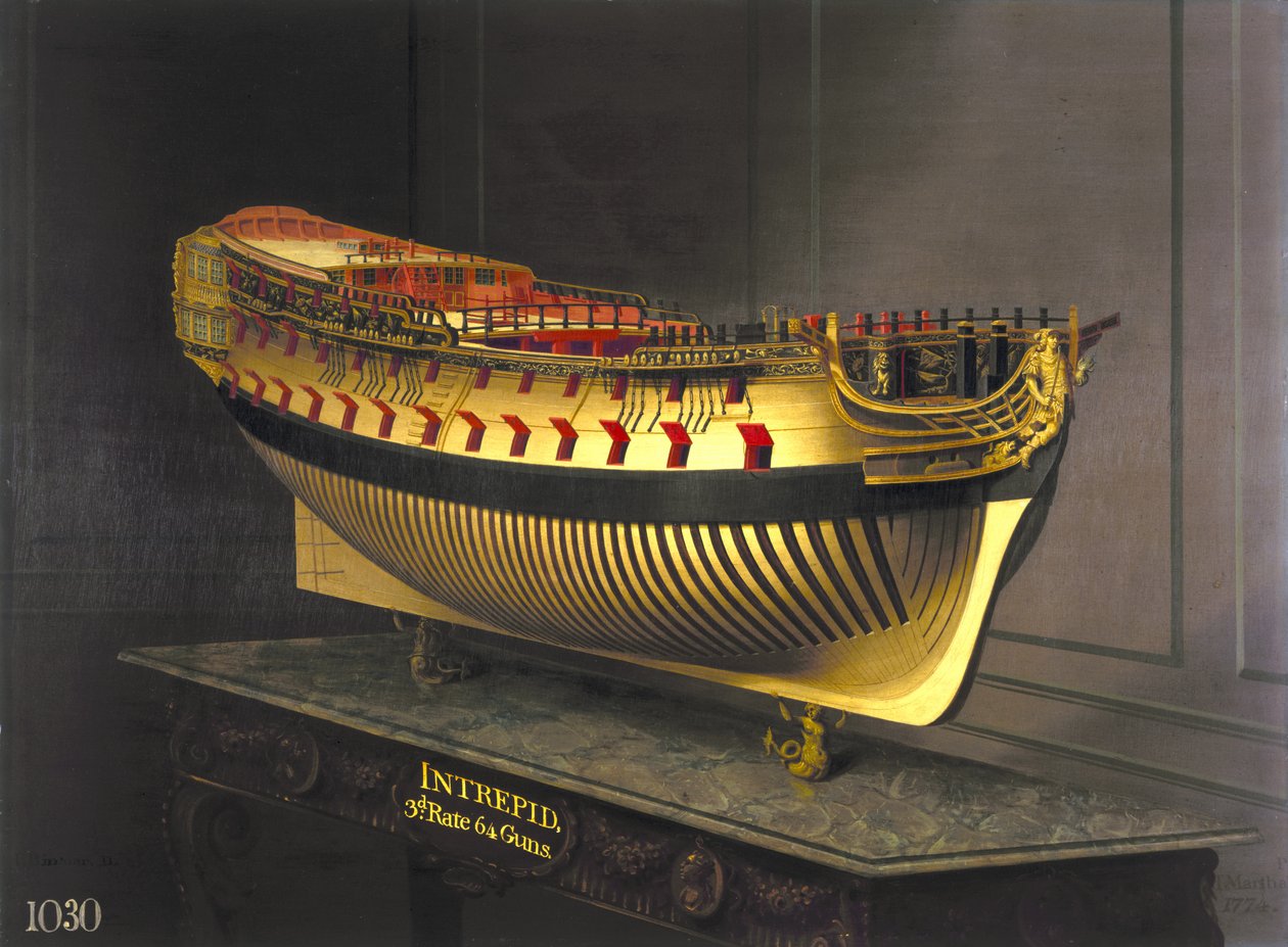 HMS Intrepid, 1773-75 alkotó: Joseph Marshall