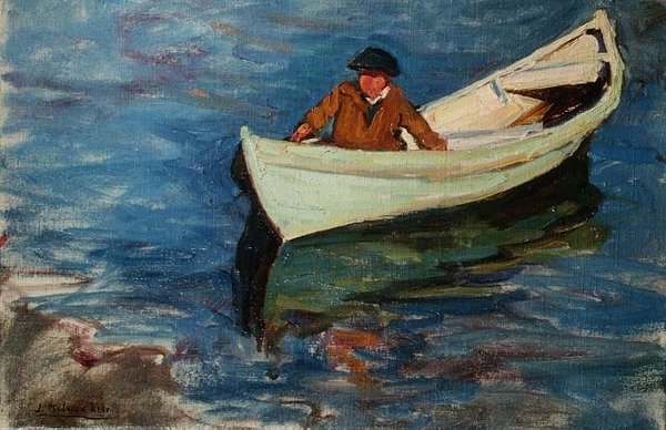 A kis evezős csónak alkotó: Joseph Milner Kite