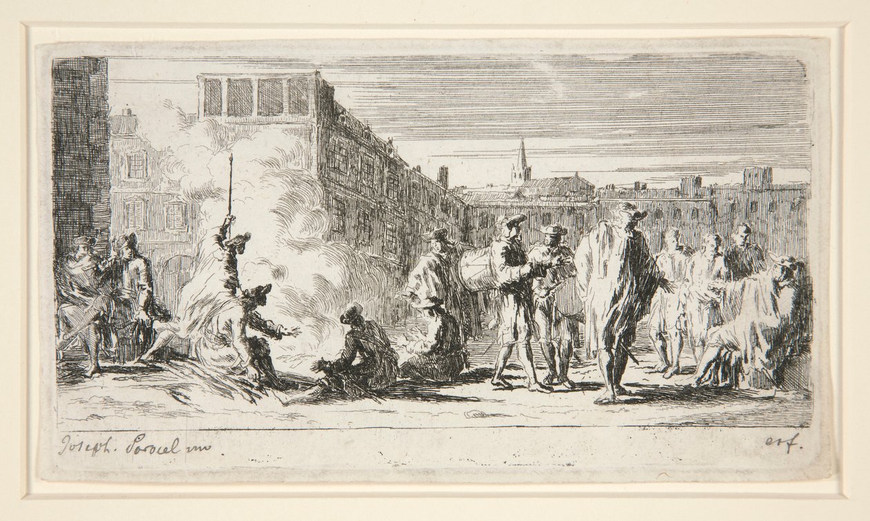 Le Bivouac (A tábor) alkotó: Joseph Parrocel