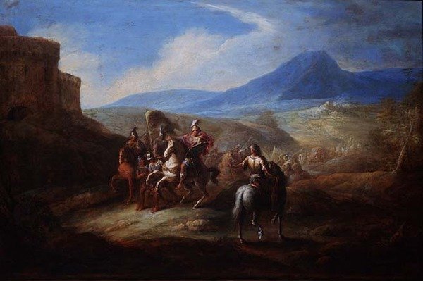 A lovasság és foglyaik alkotó: Joseph Parrocel