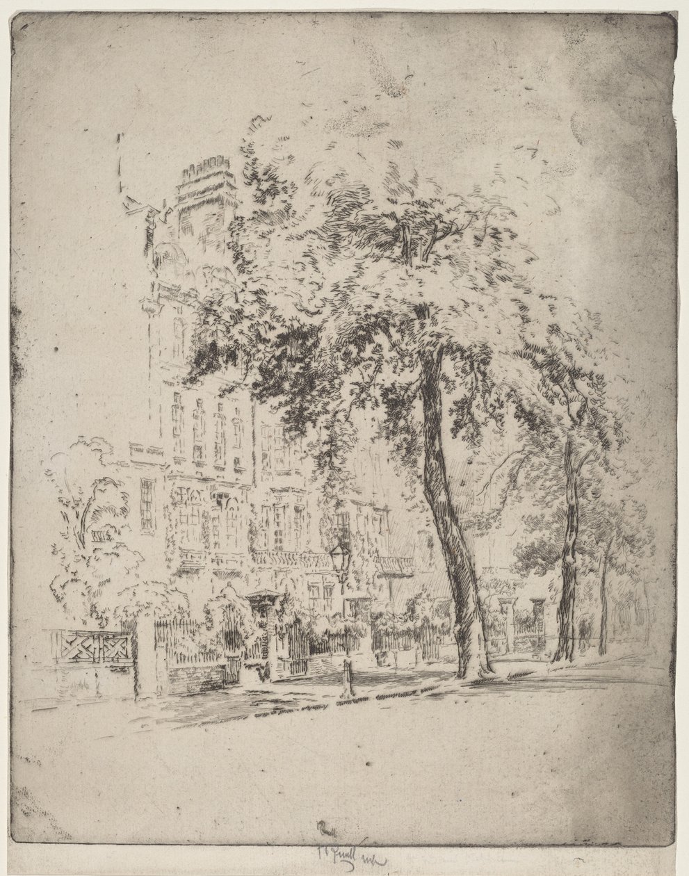 Big Tree, Cheyne Walk alkotó: Joseph Pennell