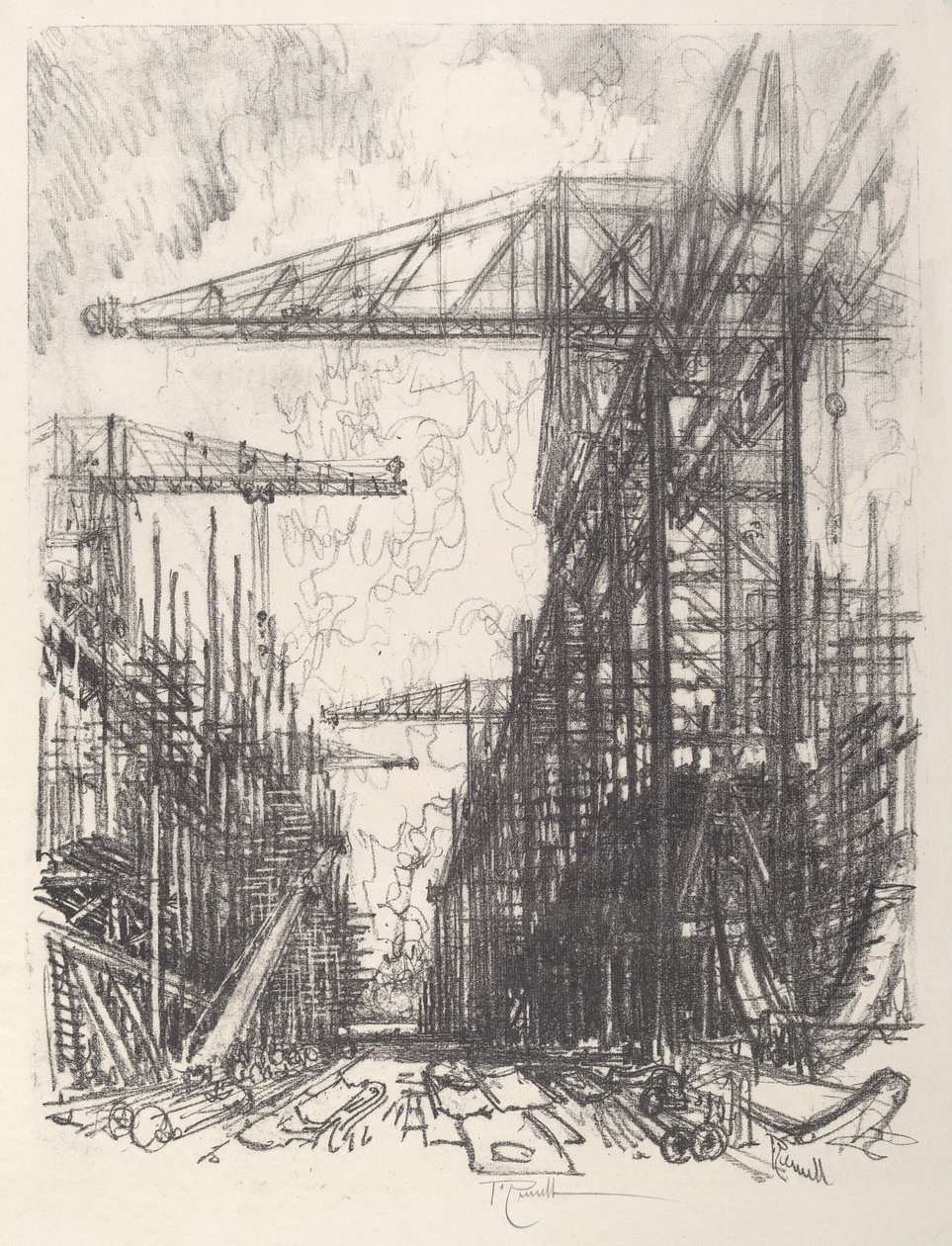 Building Destroyers, No.I alkotó: Joseph Pennell