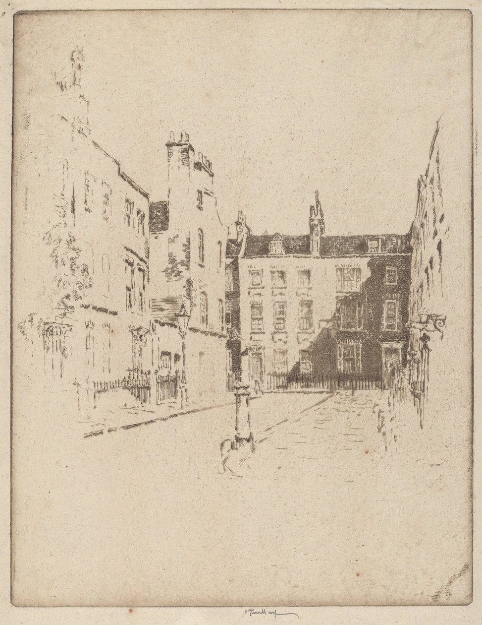 Cowley Street, Westminster alkotó: Joseph Pennell