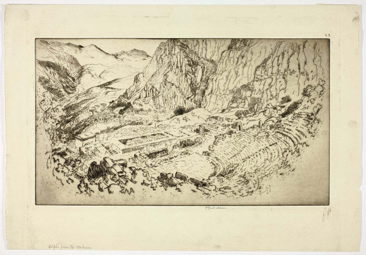 Delphi, a Stadionból alkotó: Joseph Pennell