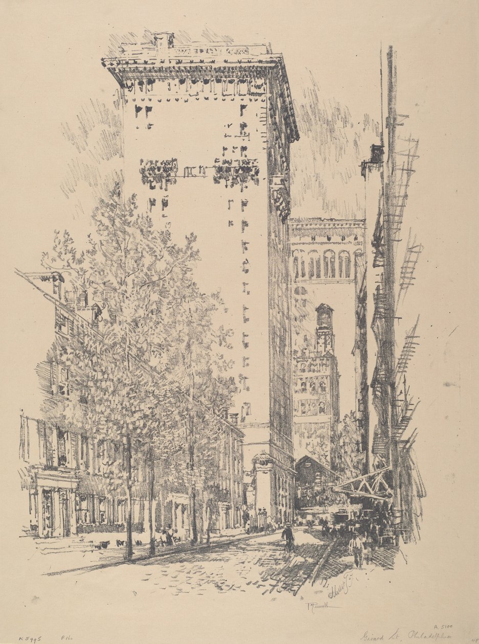 Girard Street, 1912. alkotó: Joseph Pennell
