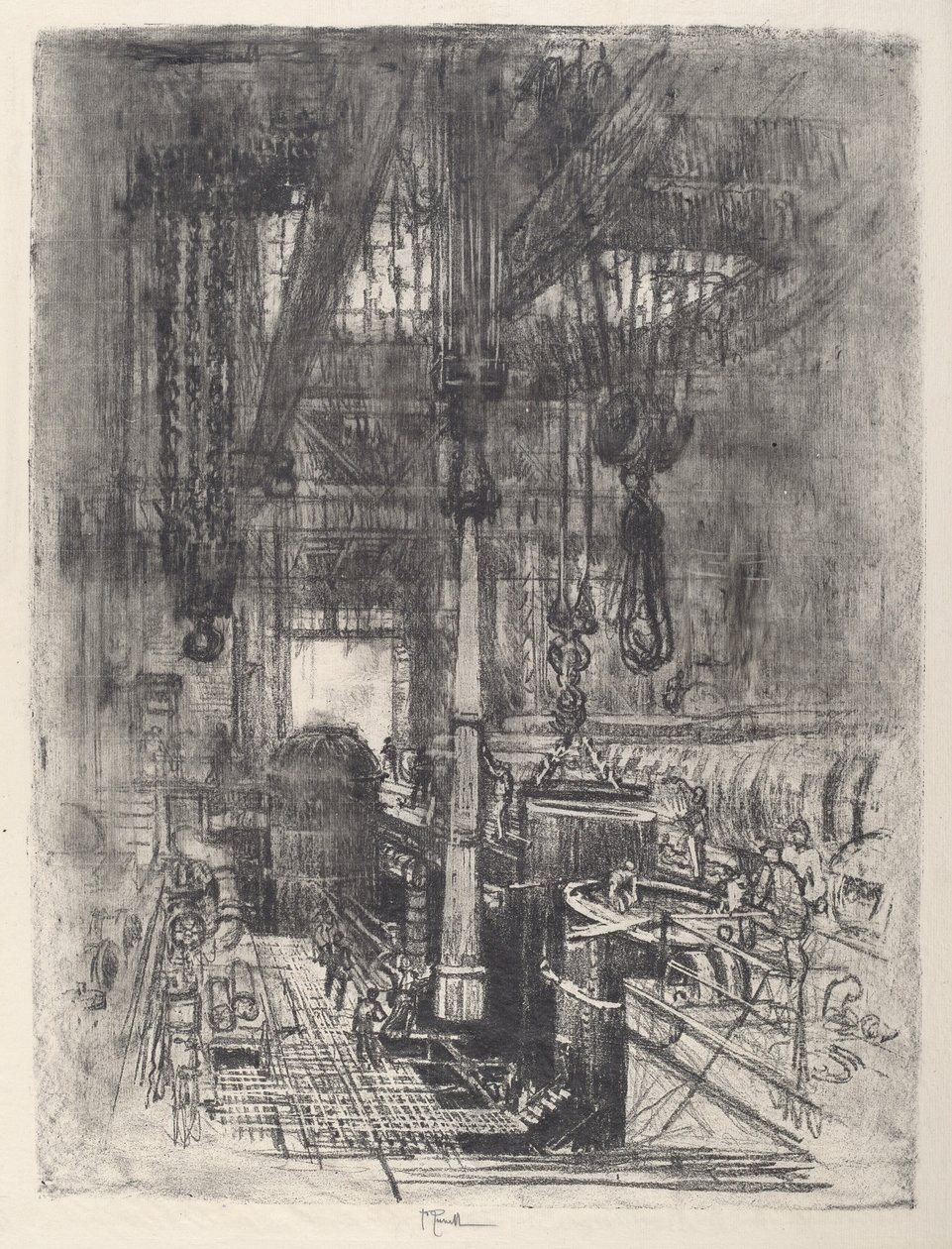 Gun Gödör, II. sz., 1917. alkotó: Joseph Pennell