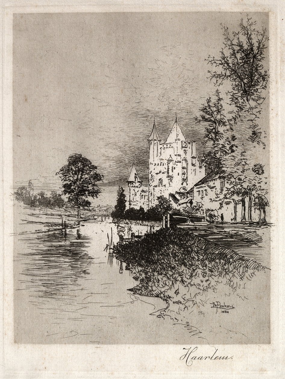 Haarlem, 1884. alkotó: Joseph Pennell
