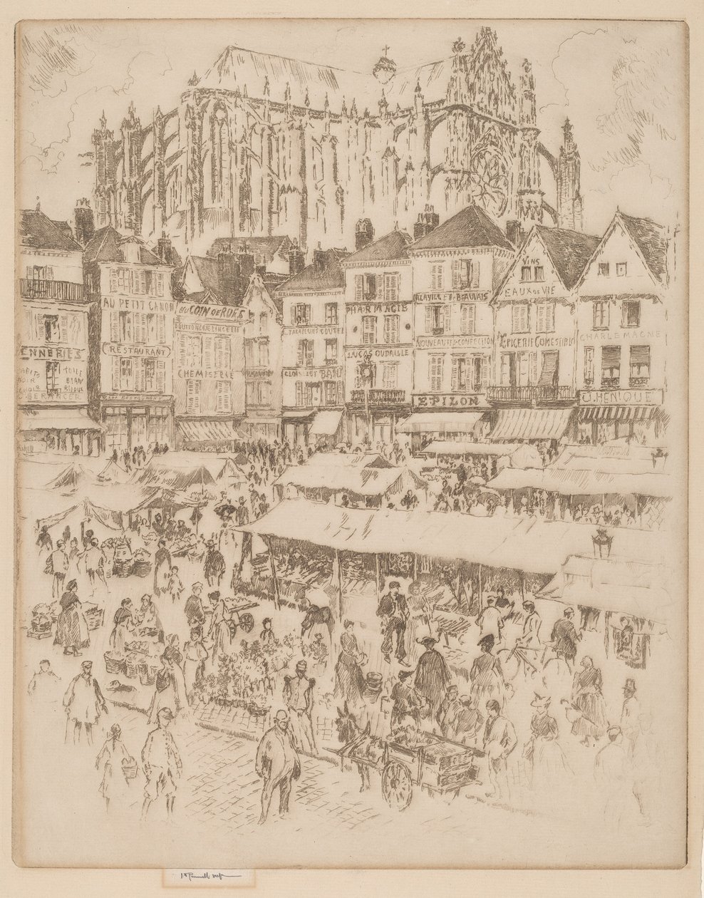 Hely, Beauvais alkotó: Joseph Pennell