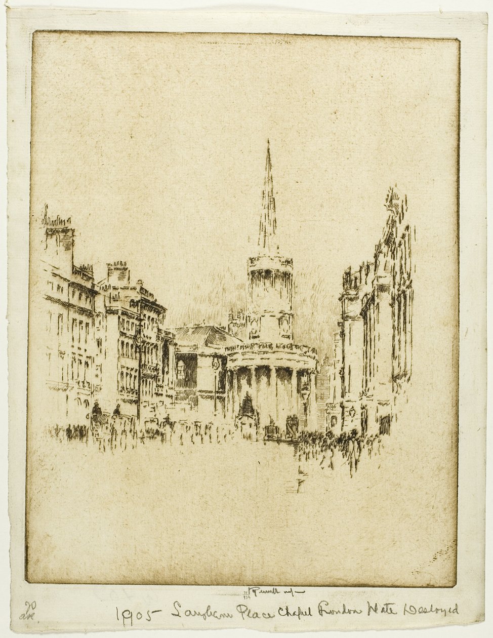 Langham Place kápolna alkotó: Joseph Pennell