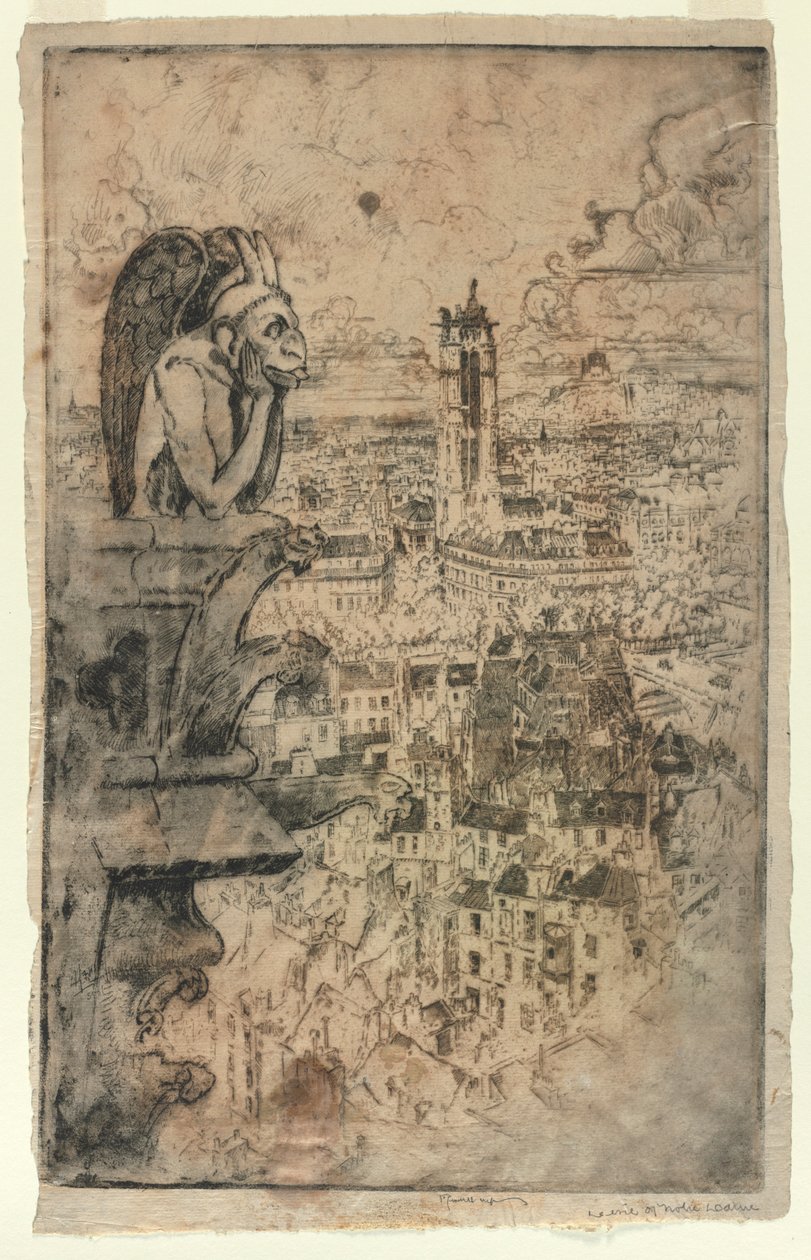 Le Stryge, 1893. alkotó: Joseph Pennell