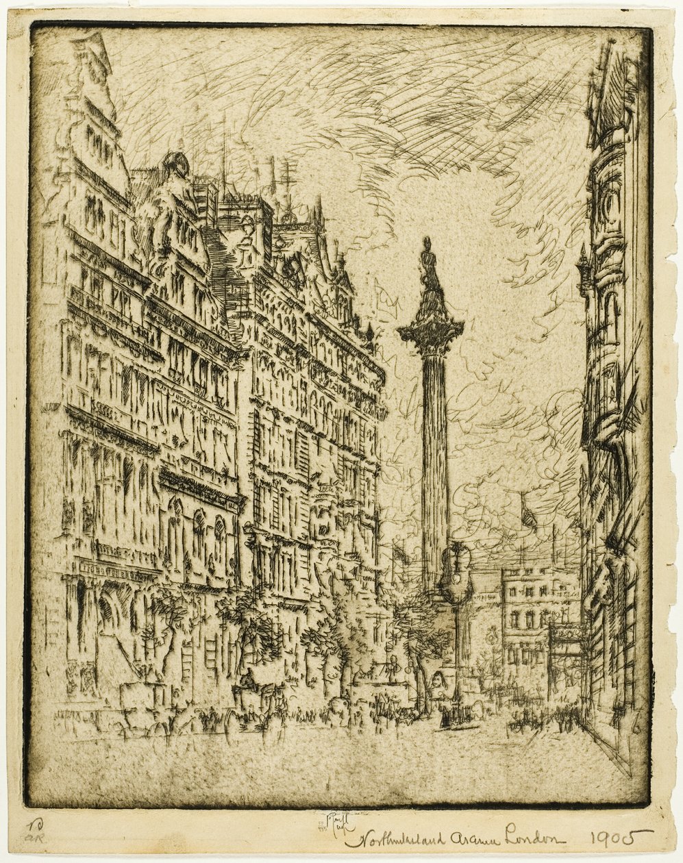 Northumberland Avenue alkotó: Joseph Pennell