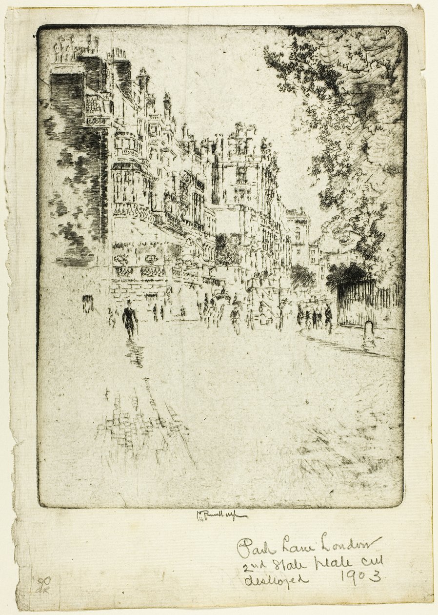 Park Lane alkotó: Joseph Pennell