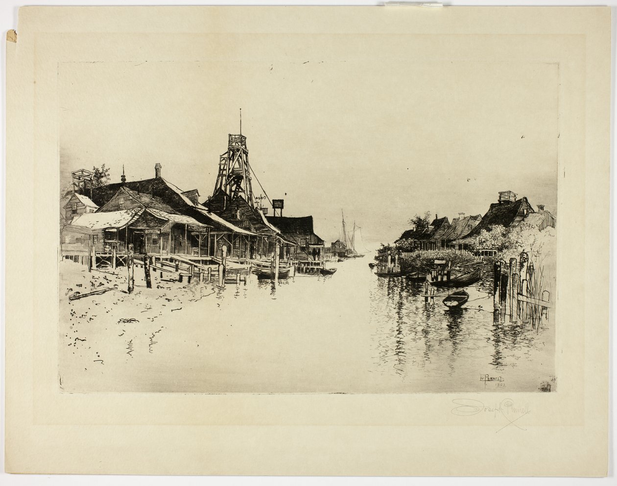 Pilot Town, La. alkotó: Joseph Pennell