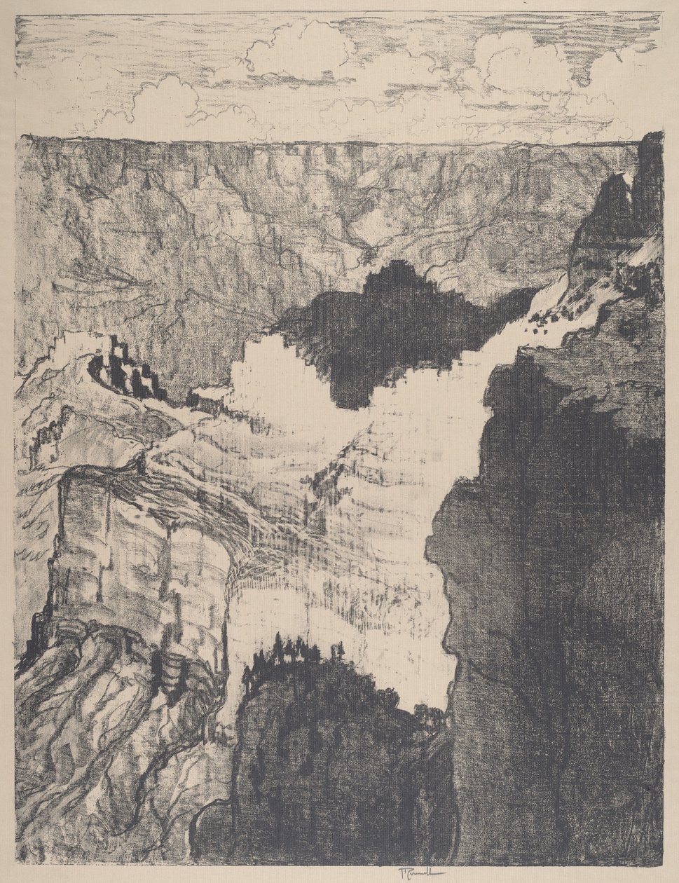 Út a fehér városba, I. szám, 1912. alkotó: Joseph Pennell