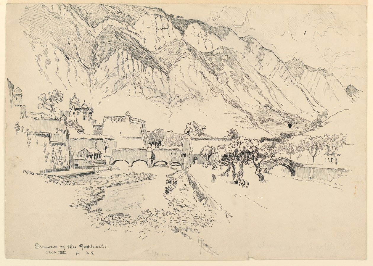 A Gordicchio forrása alkotó: Joseph Pennell
