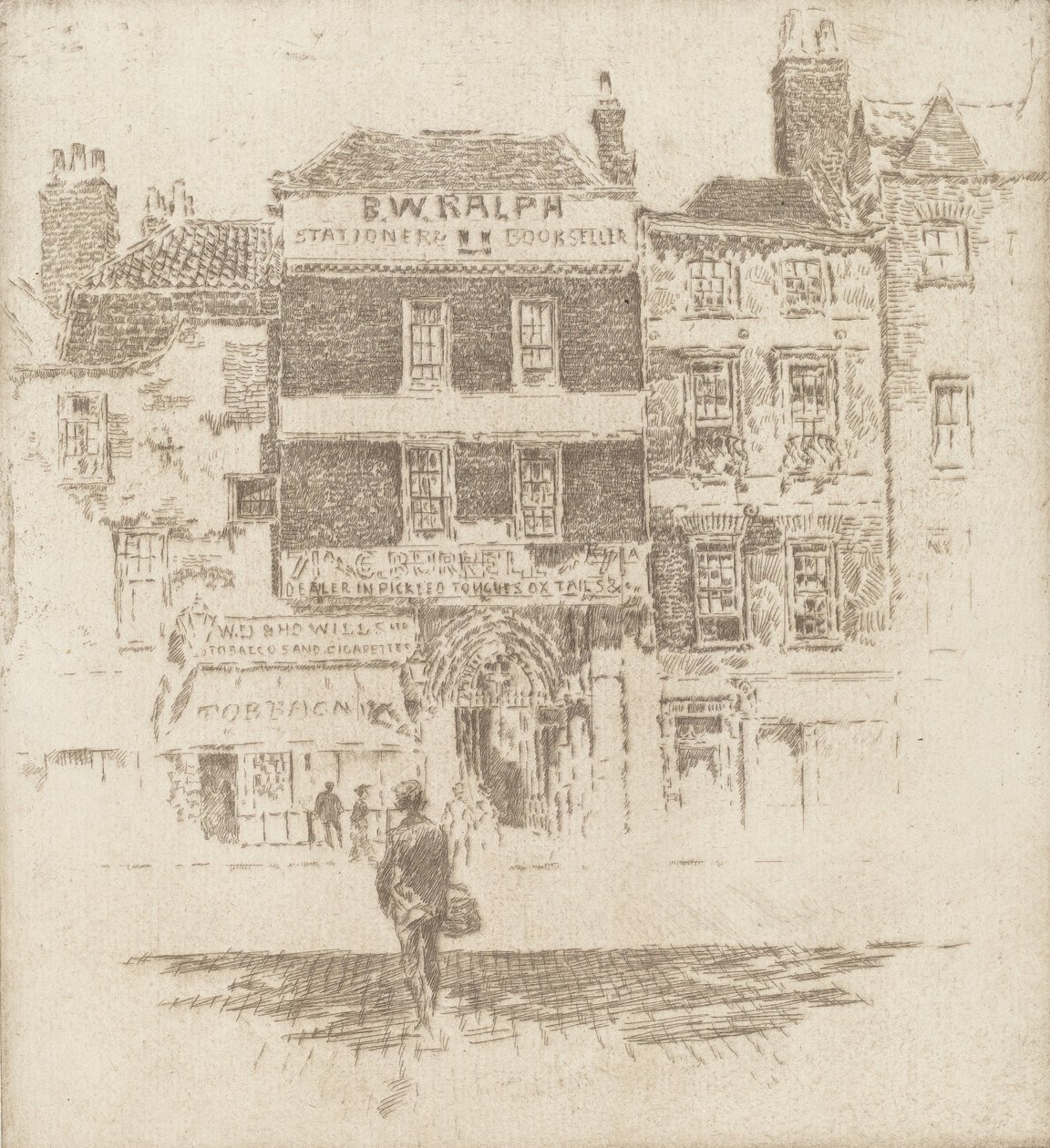 Szent Bertalan-kapu, 1907. alkotó: Joseph Pennell