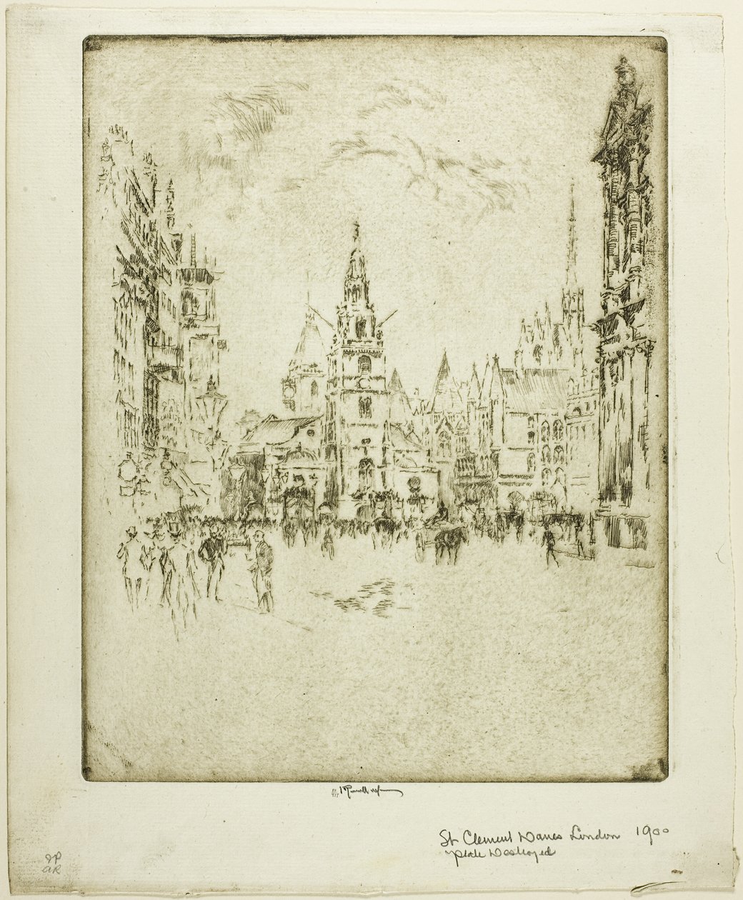 Szent Kelemen dánok alkotó: Joseph Pennell