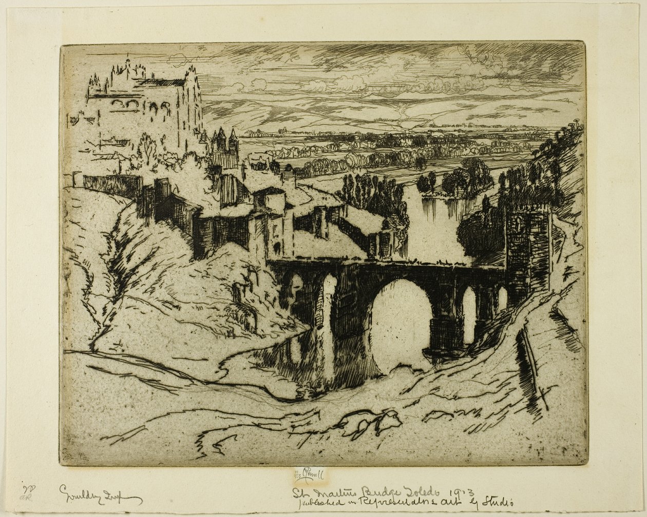 St. Martins Bridge, Toledo alkotó: Joseph Pennell