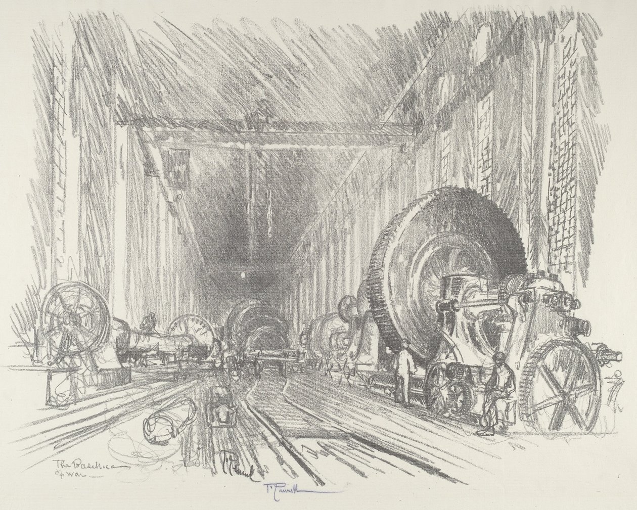A hadi bazilika, 1916. alkotó: Joseph Pennell