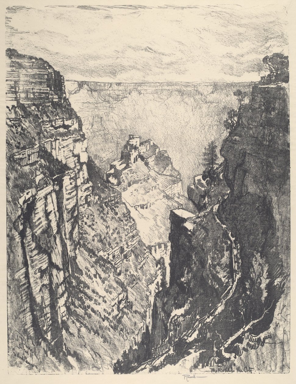 A fényes angyalok nyoma, 1912. alkotó: Joseph Pennell