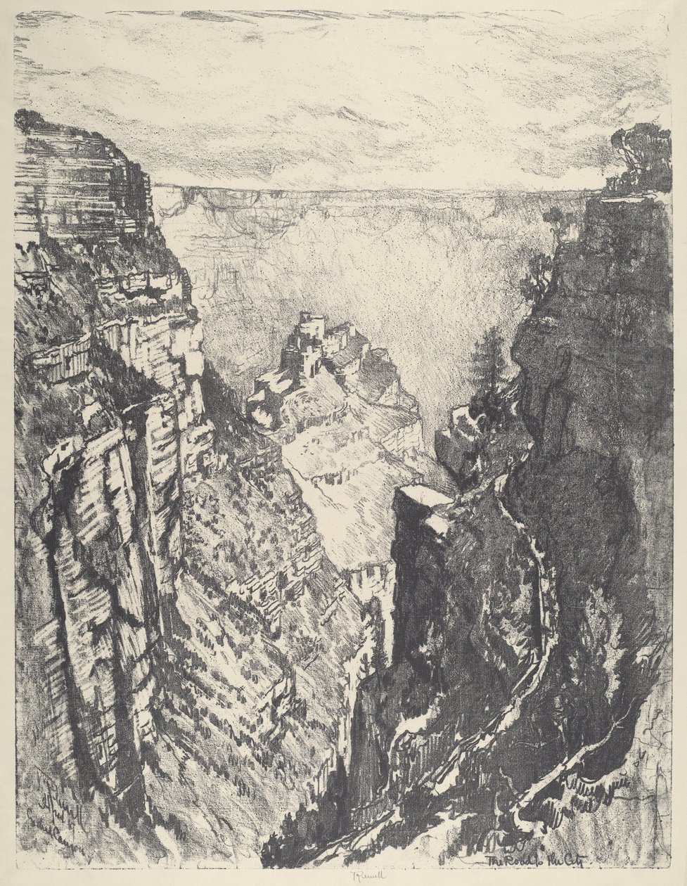A fényes angyalok nyoma, 1912. alkotó: Joseph Pennell