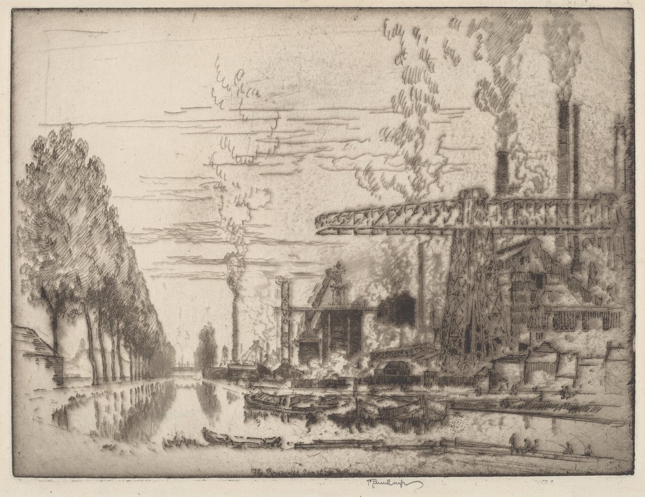 A brüsszeli csatorna, A modern Hobbema alkotó: Joseph Pennell