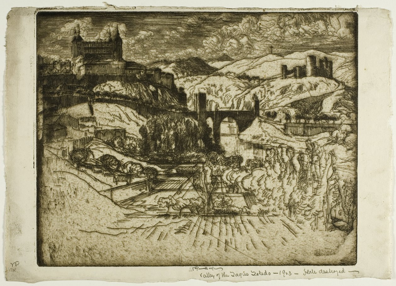 A kastélyok, Toledo alkotó: Joseph Pennell