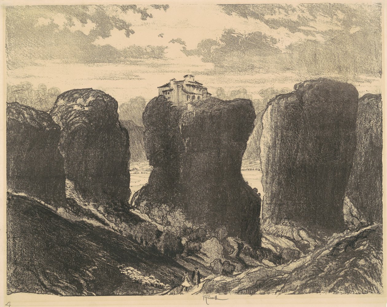 A Szentháromság sziklái, 1913. alkotó: Joseph Pennell