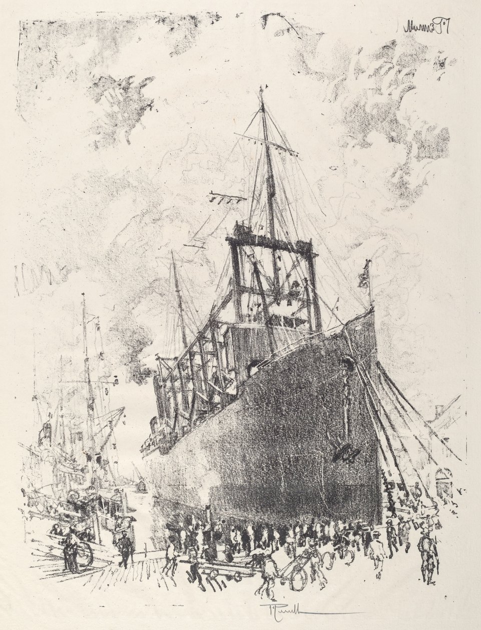A Collier, 1917. alkotó: Joseph Pennell