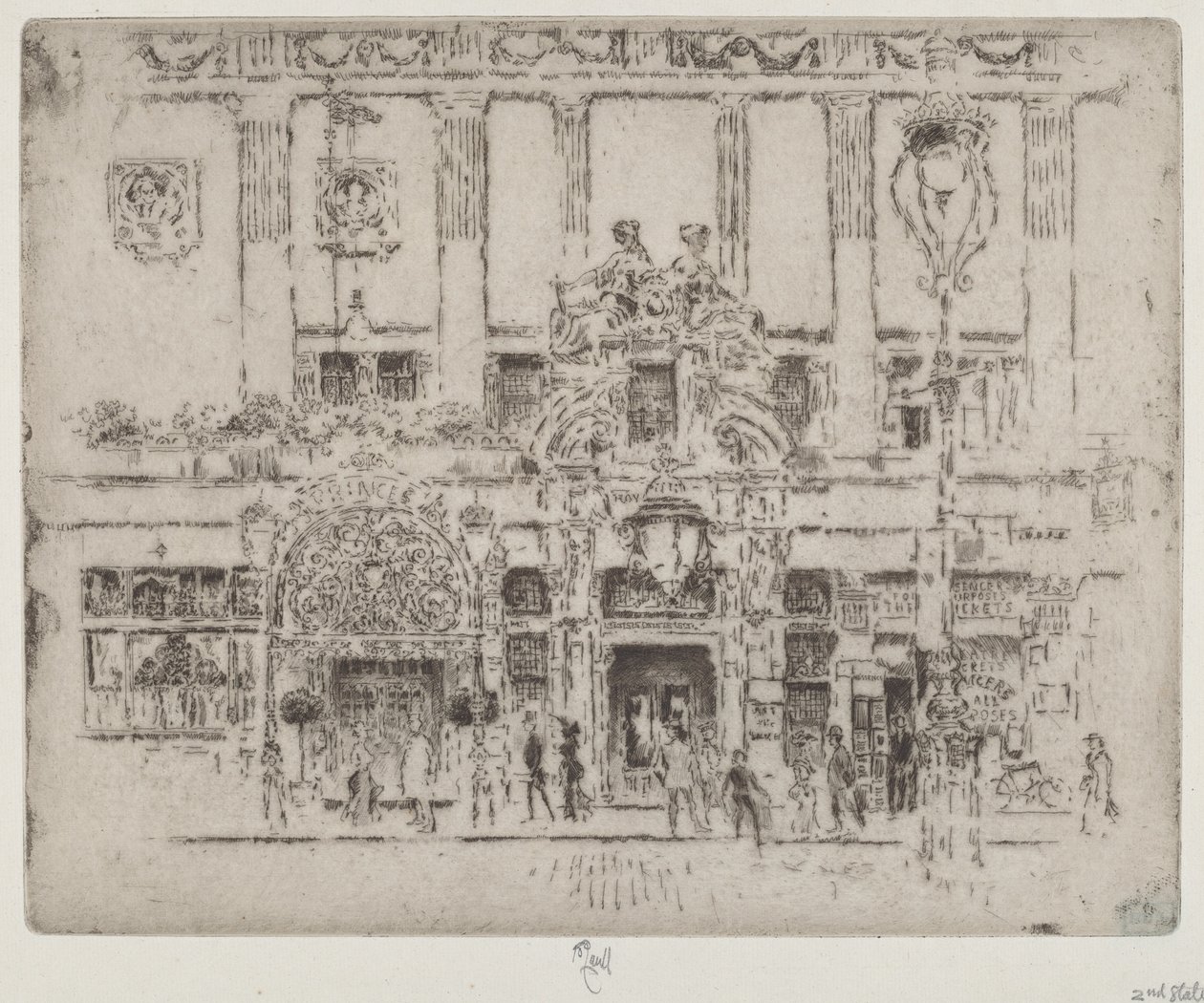 Az Intézet, Piccadilly alkotó: Joseph Pennell