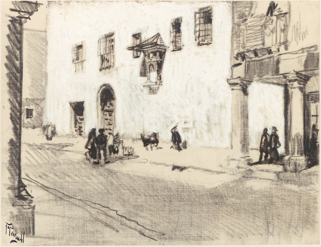 Alcalai kolostorok alkotó: Joseph Pennell