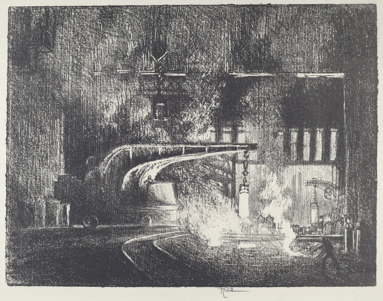 A Perambulátor, 1916. alkotó: Joseph Pennell