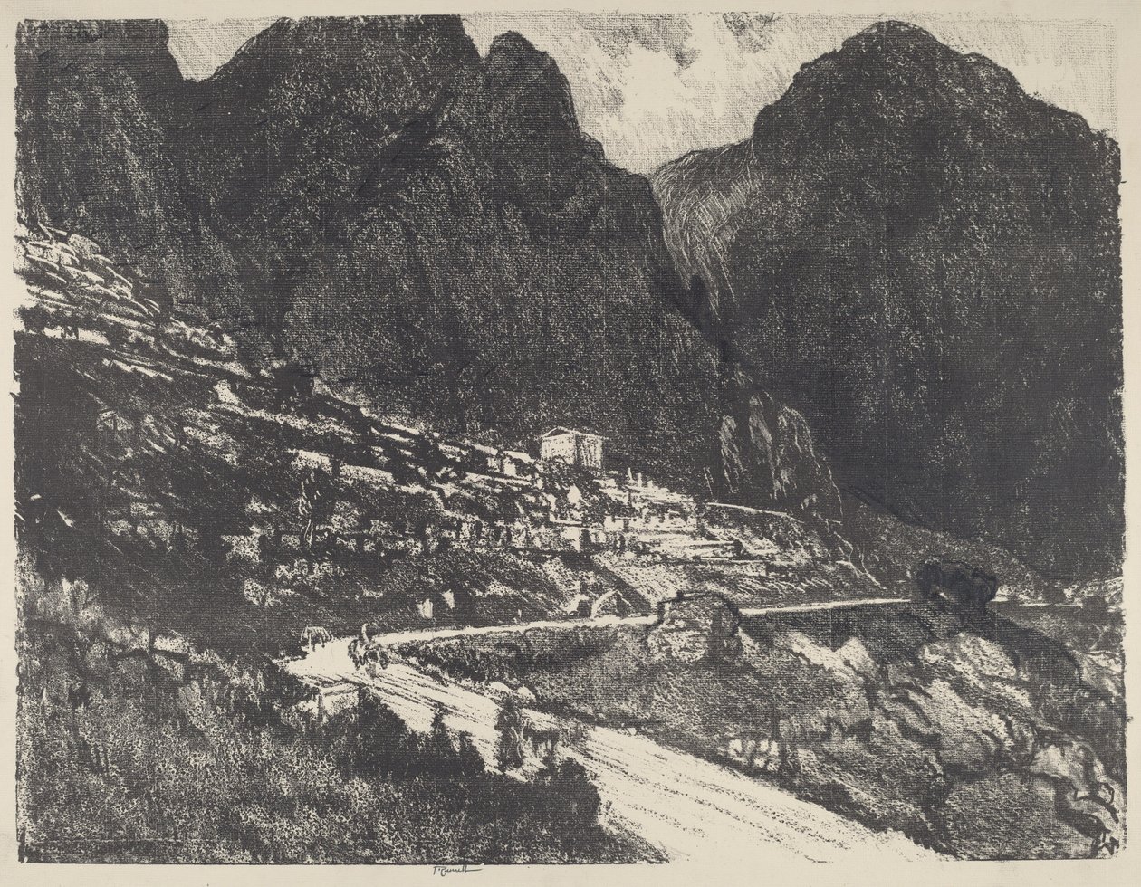 The Shining Rocks, Delphi alkotó: Joseph Pennell