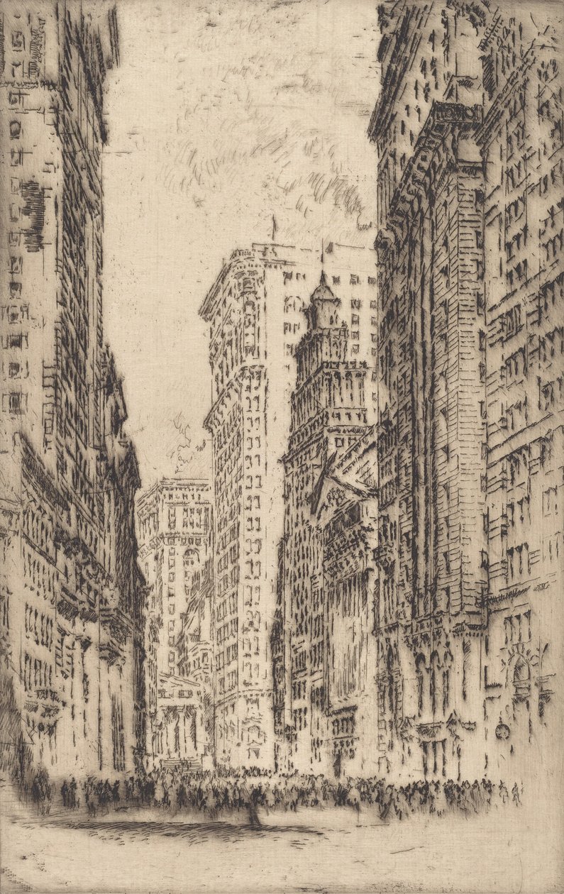A tőzsde, 1904. alkotó: Joseph Pennell