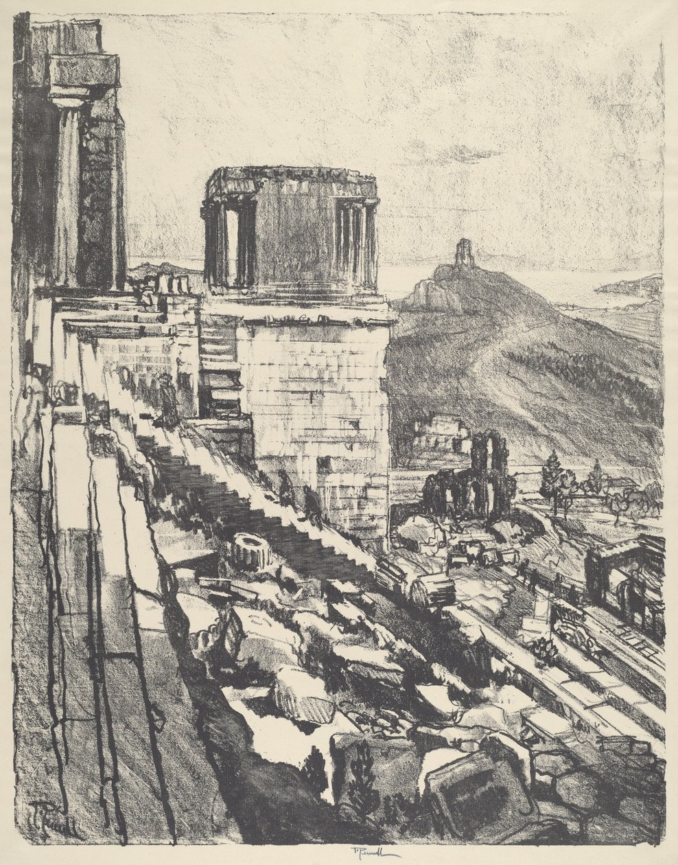 Nike temploma, Athén alkotó: Joseph Pennell