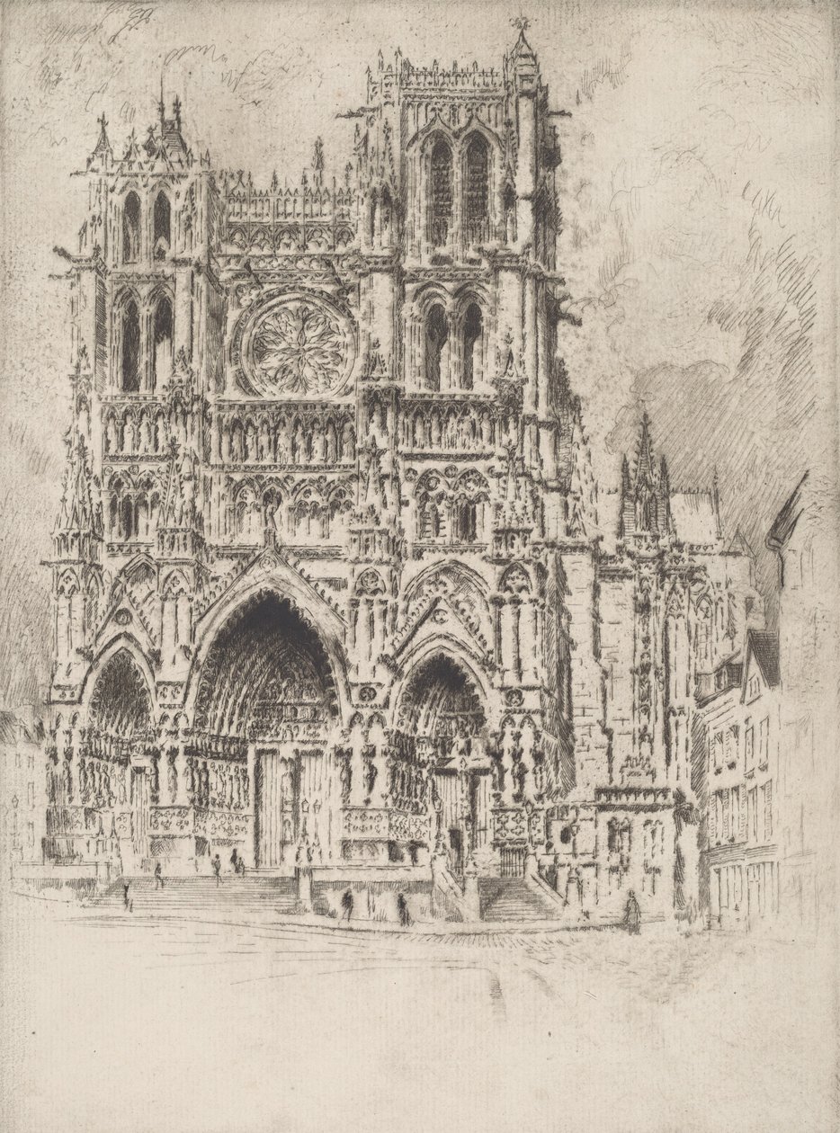 Nyugati Front, Amiens, 1907. alkotó: Joseph Pennell